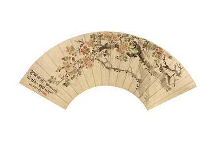 王个簃  花卉 扇面